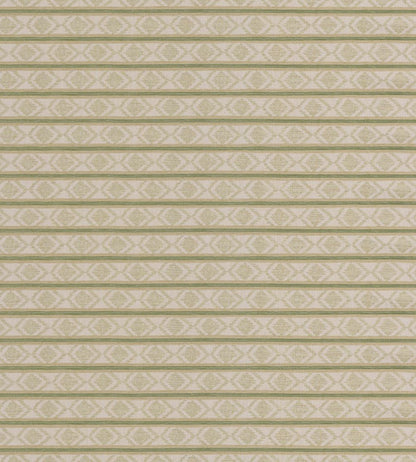 Burford Stripe Fabric by GP & J Baker Green