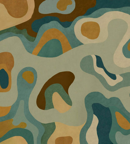 Burle Mural by Tres Tintas Indigo
