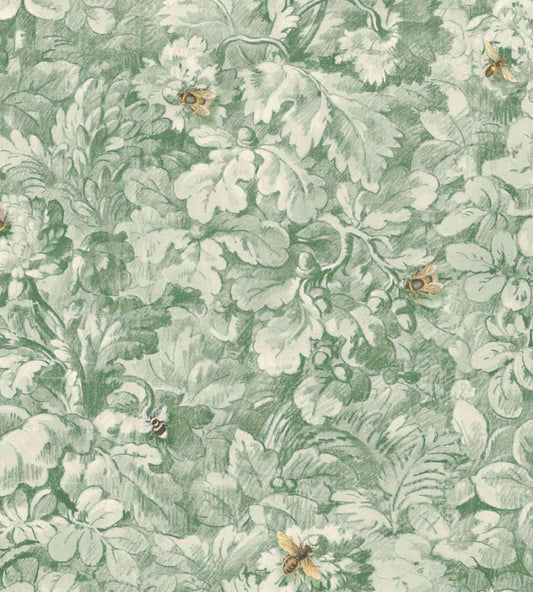 Busy Bee Wallpaper by Woodchip & Magnolia Moss Green