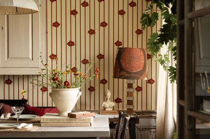 Buttercream Wallpaper by Studio Lisa Bengtsson in Original, room view