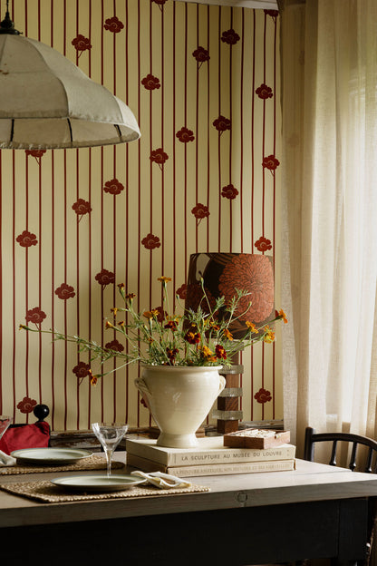 Buttercream Wallpaper by Studio Lisa Bengtsson in Original, detail view