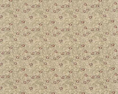 Butterfly Fabric by Le Manach in Vert (L4226001)