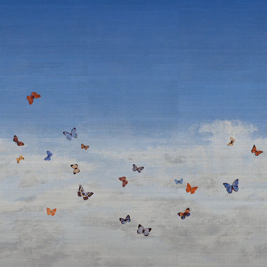 Butterfly Sky Mural by Phillip Jeffries in Blue Morpho (PJ 9669)