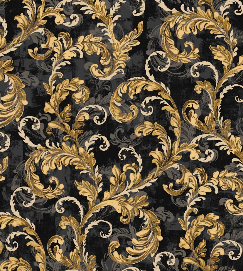 Byzantine Damask Wallpaper by Coordonne Onyx