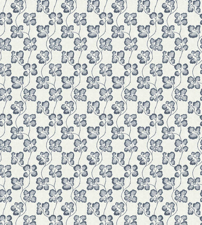 Cabbage Check Wallpaper by Josephine Munsey Bude Blue