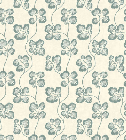Cabbage Check Wallpaper by Josephine Munsey Osney Blue and Clarke White