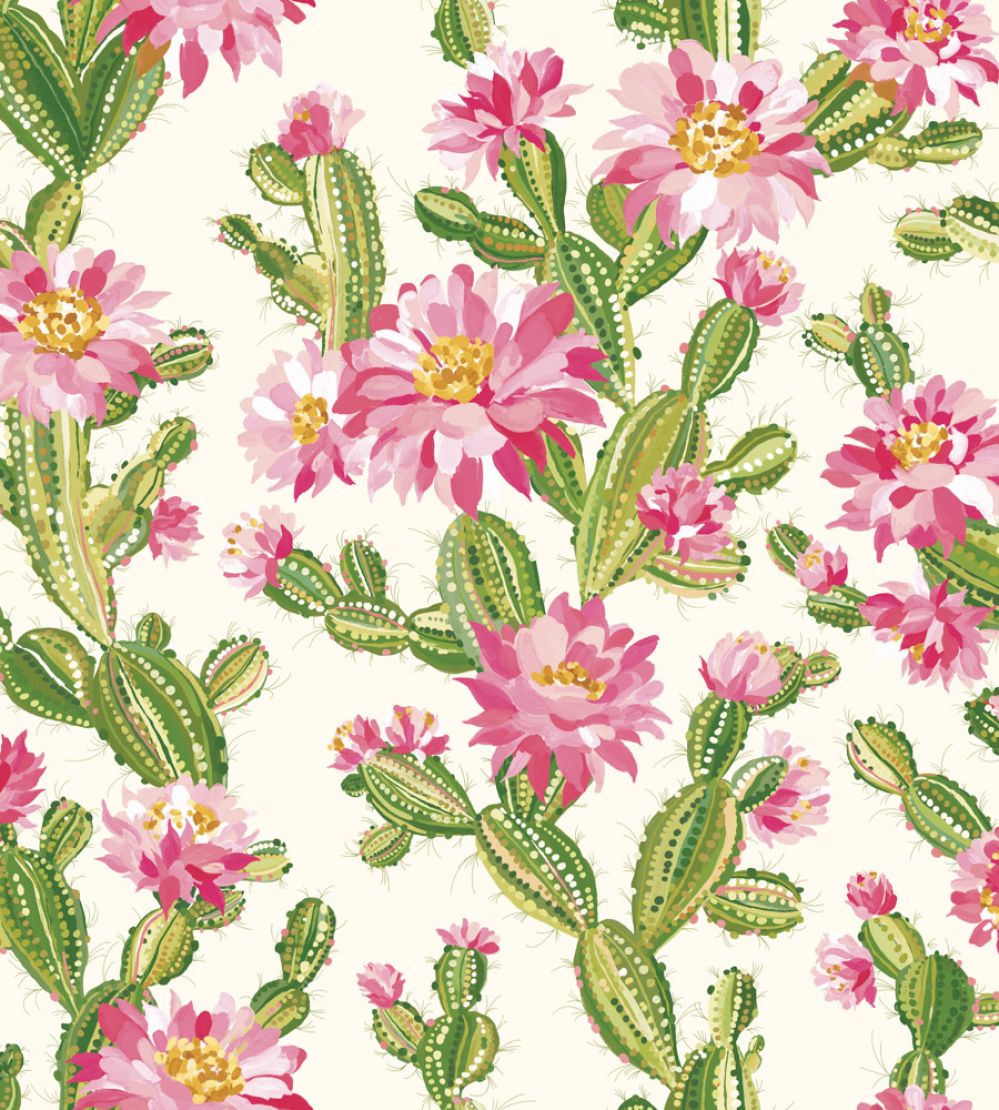 Cactus Bloom Wallpaper by Ohpopsi Rasperry Ripple