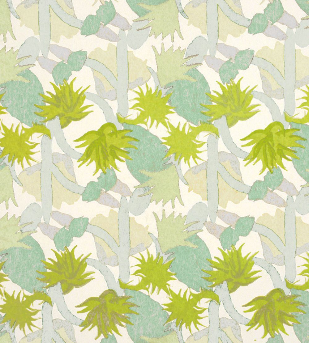 Cactus Flower Wallpaper by Christopher Farr Cloth Aruba