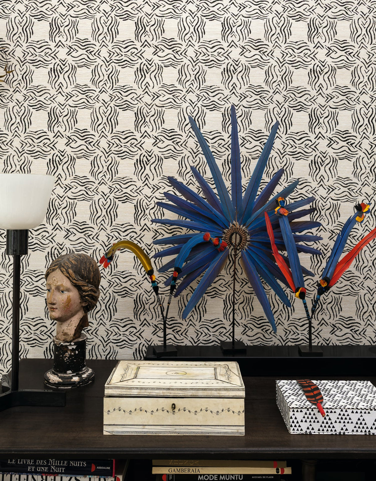 Cactus Wallpaper by Pierre Frey shown in a room setting (view 2)