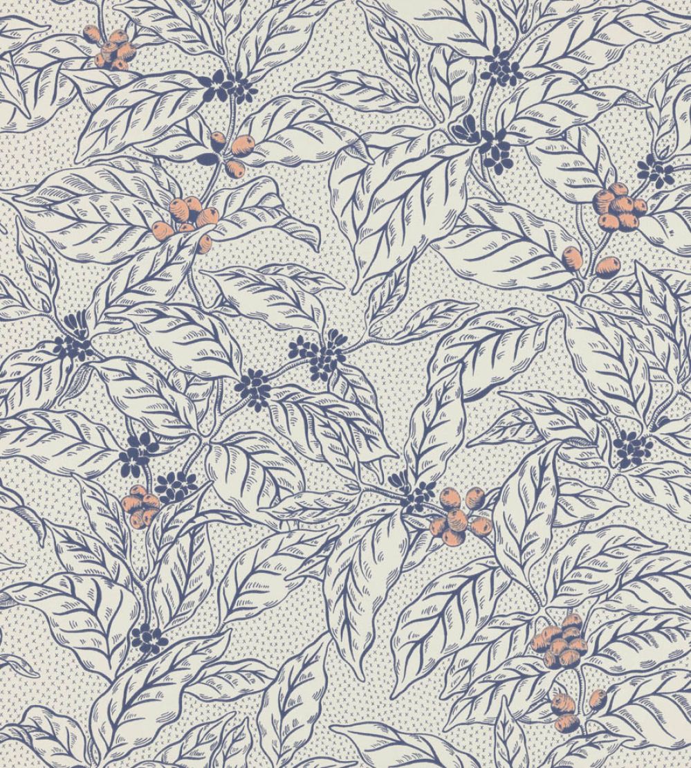Caffeine Wallpaper by Langelid Von Bromssen Ink Blue