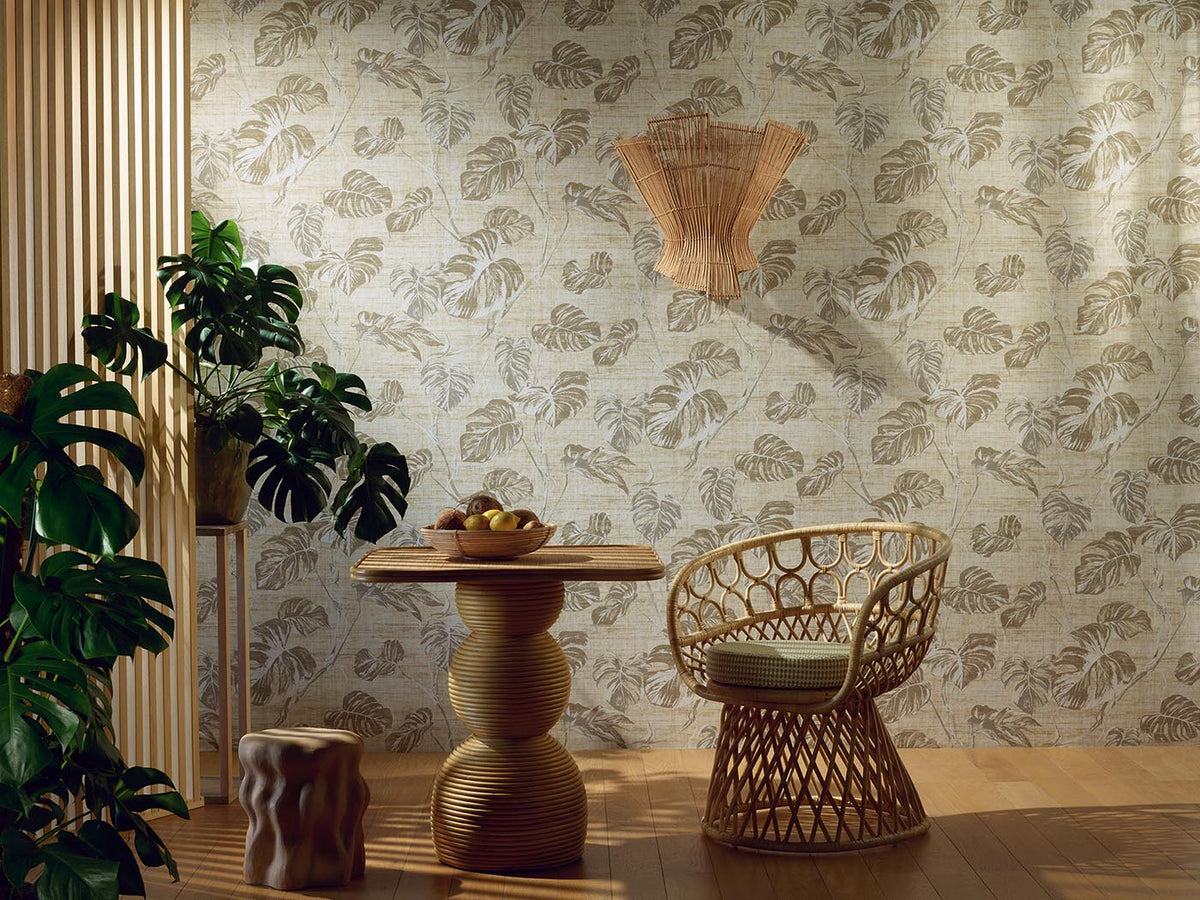 Cahuita Wallpaper by Pierre Frey shown in a room setting (view 1)