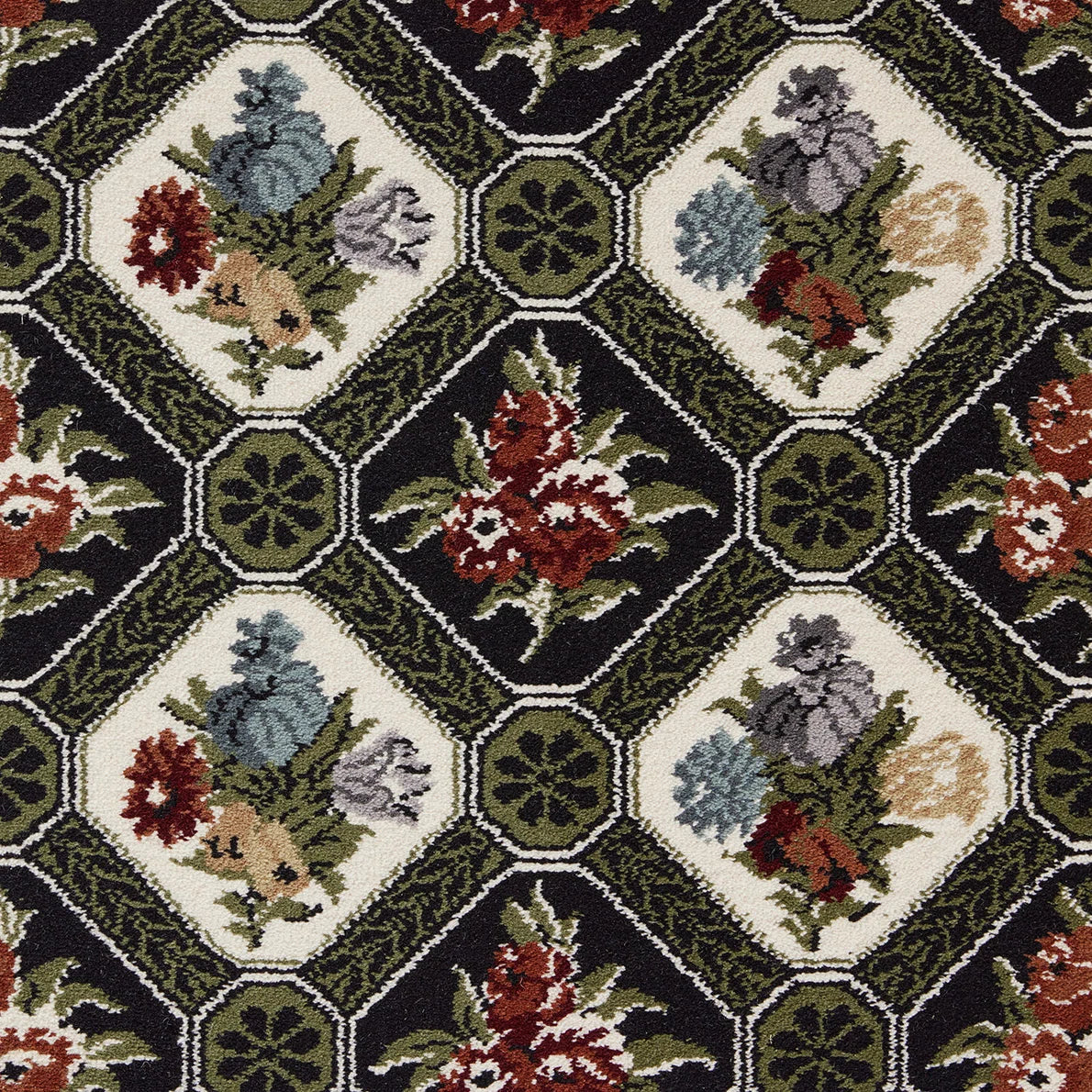 Caisson Bouquet Axminster Rug by Braquenié in Autumn (BT130002)