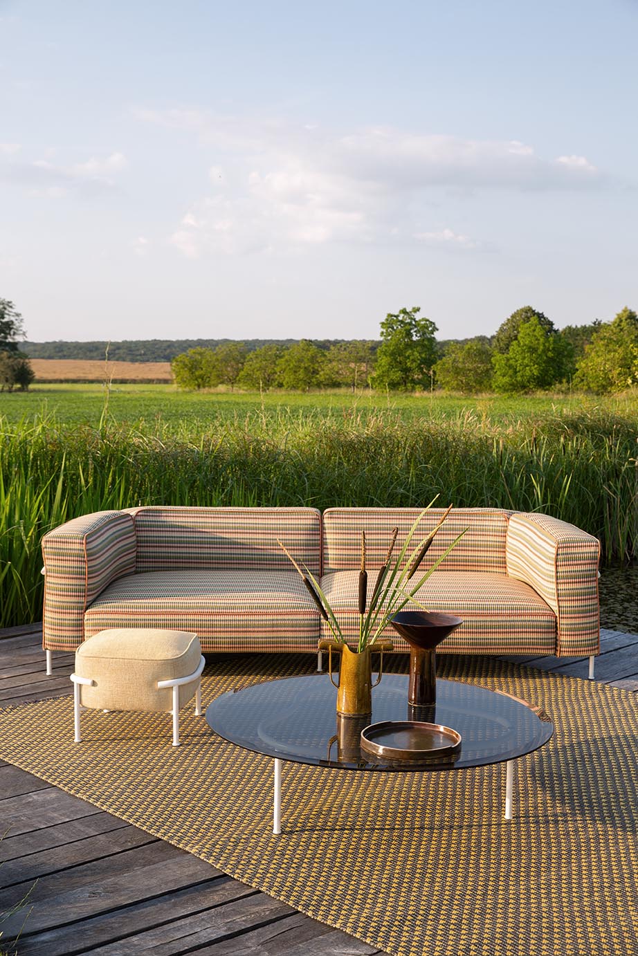 Cala Fabric by Pierre Frey shown in a room setting (view 2)