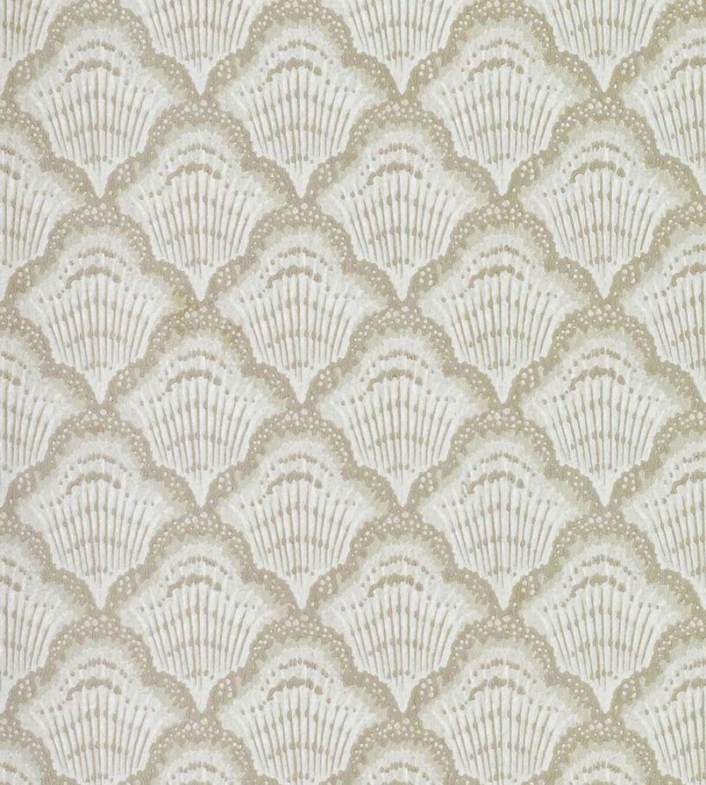 Calico Shell Wallpaper by 1838 Wallcoverings Ivory