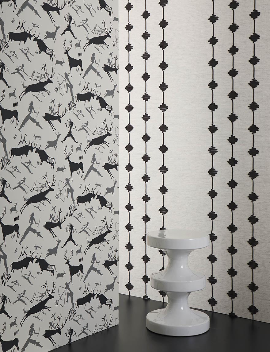 Calligraphie Wallpaper by Pierre Frey shown in a room setting (view 1)