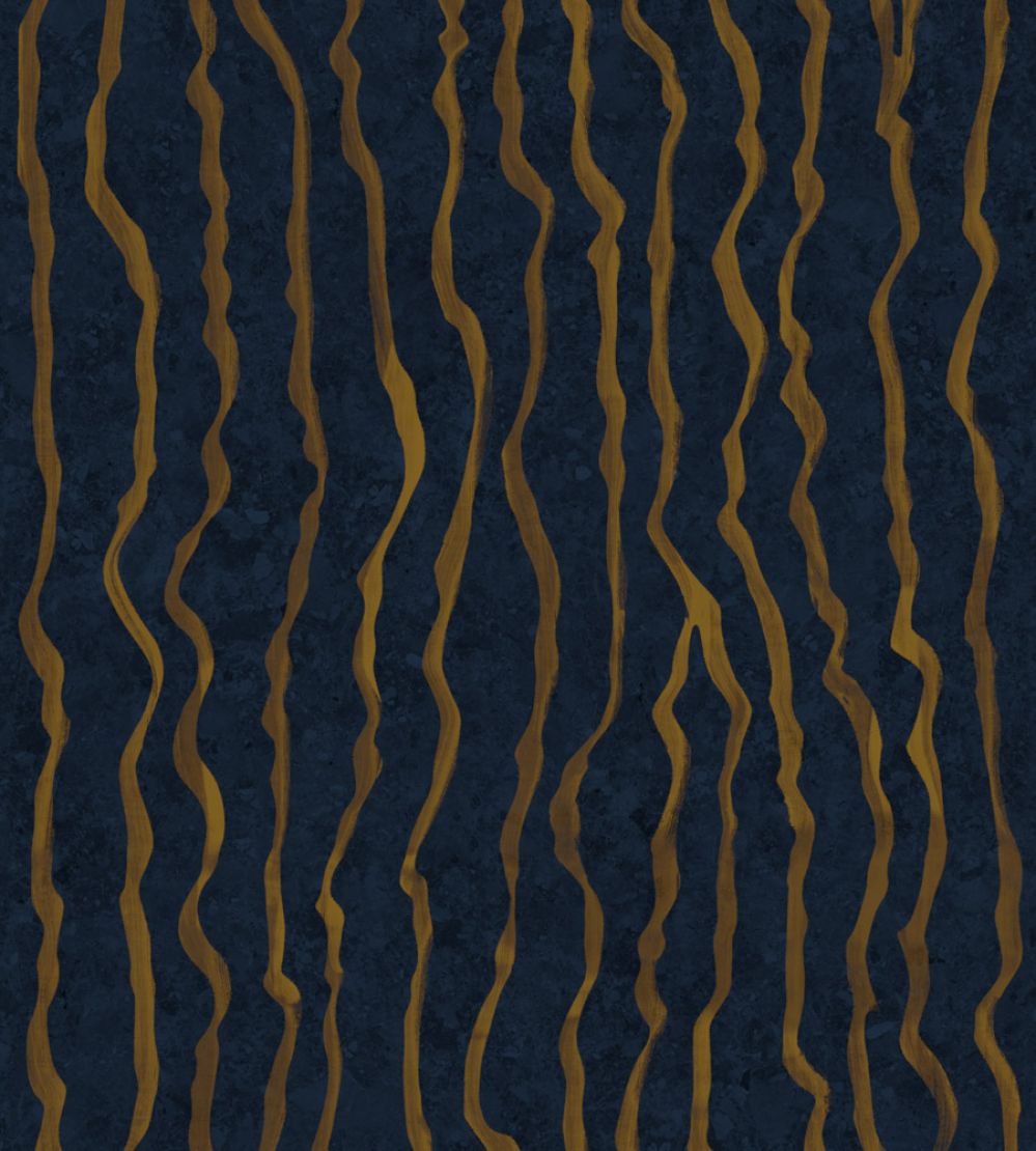 Calligraphy Wallpaper by Coordonne Lapislazuli