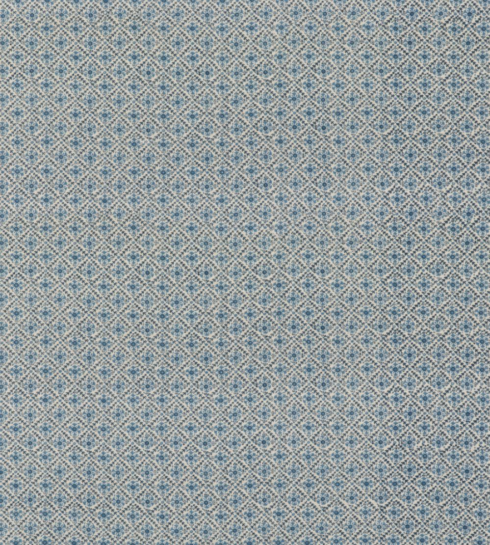 Camden Trellis Fabric by GP & J Baker Blue