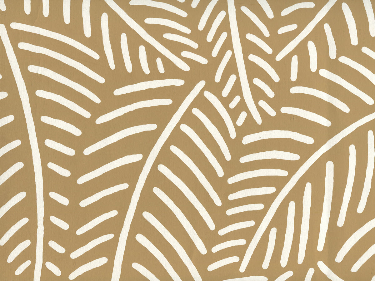 Sauvage Reverse Camel II on Almost White wallpaper by Cloth & Paper