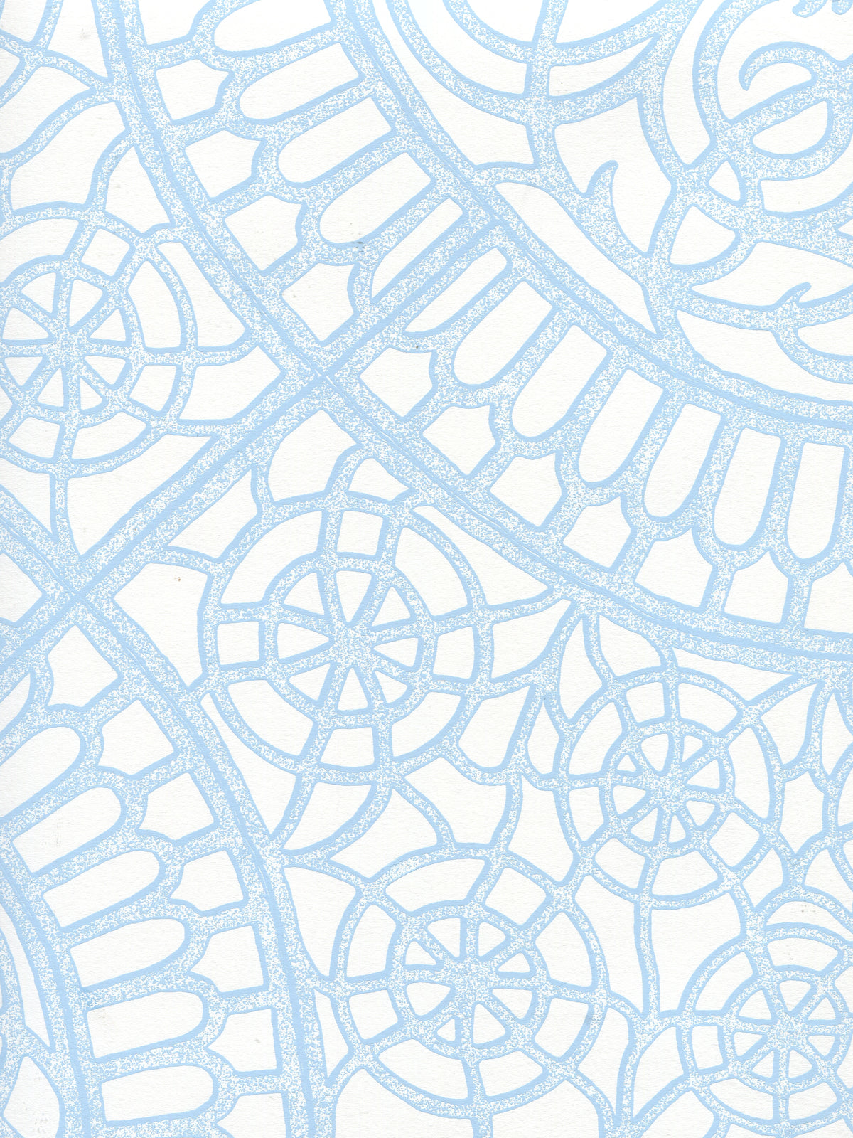 Camelot Light Blue on White wallpaper by Cloth & Paper