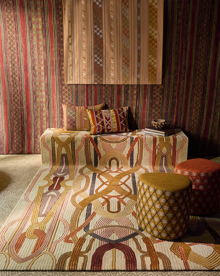 Camelus Rug by Pierre Frey shown in a room setting (view 1)