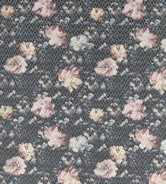 Camile Fabric by Clarke & Clarke Blush/Charcoal