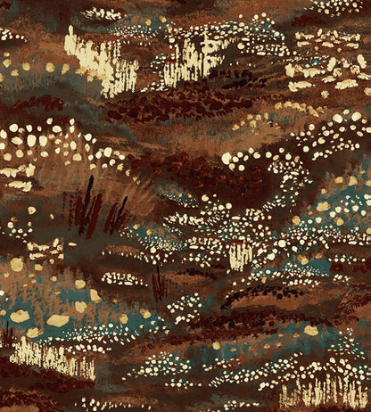 Camp Blau Wallpaper by Tres Tintas Brown