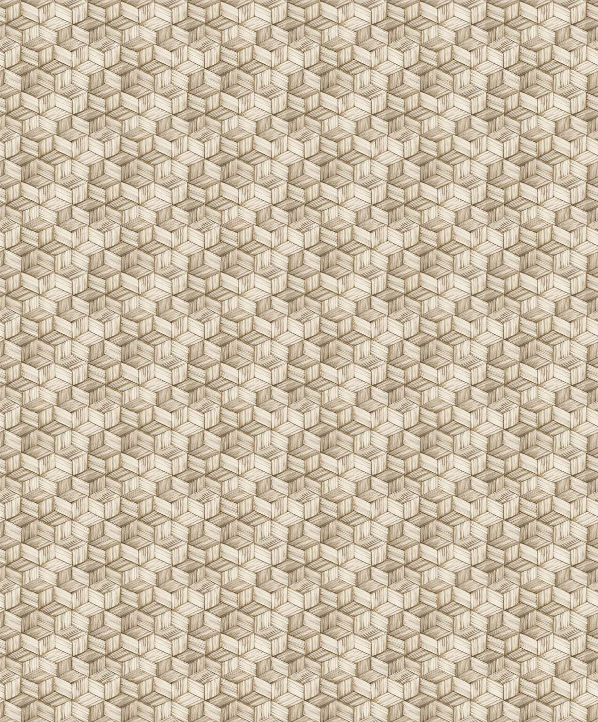 Campanet wallpaper by Coordonné in Gold, flat pattern view