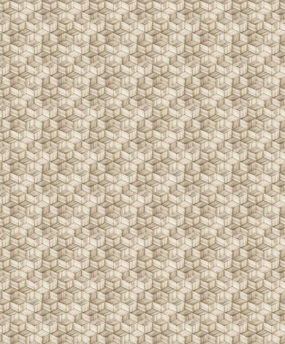 Campanet wallpaper by Coordonné in Gold, flat pattern view