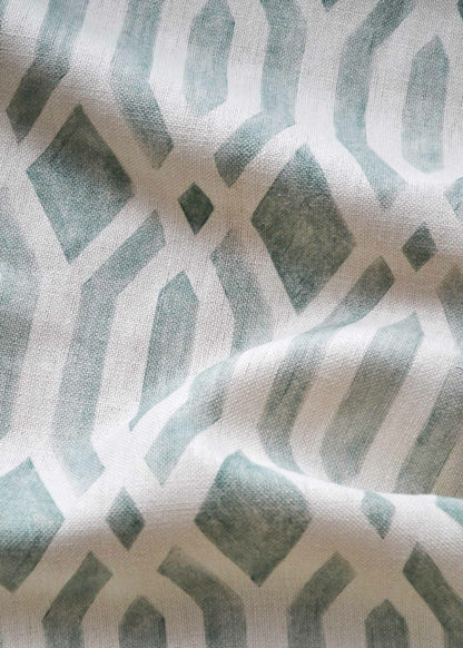 Canales fabric by Coordonné in Celadón, flat pattern view