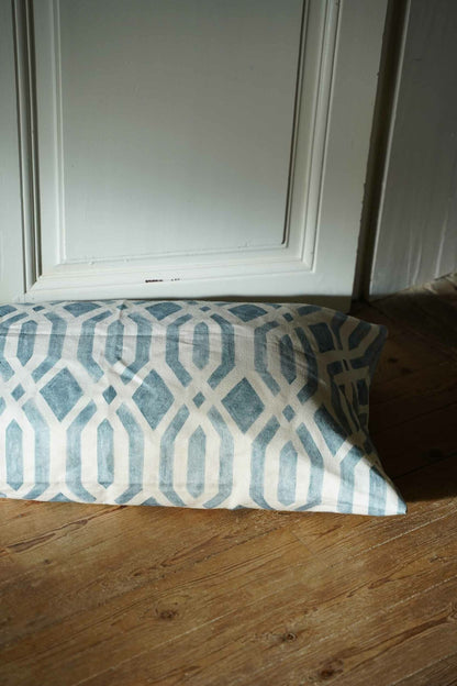 Canales fabric by Coordonné in Cristal, shown in a styled room