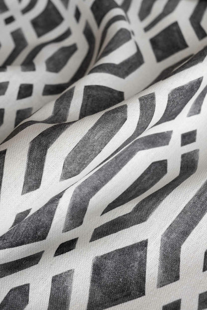 Canales fabric by Coordonné in Onix, flat pattern view