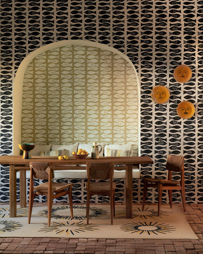 Cancale Wallpaper by Pierre Frey shown in a room setting (view 1)