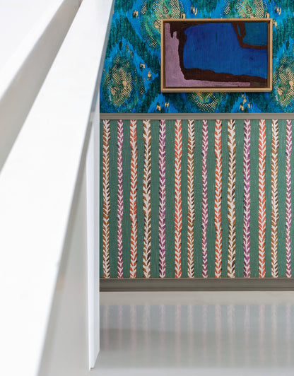 Cancun Wallpaper by Pierre Frey shown in a room setting (view 1)