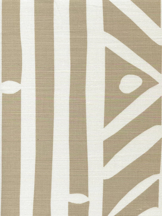 Candu Beige on White fabric by Alan Campbell