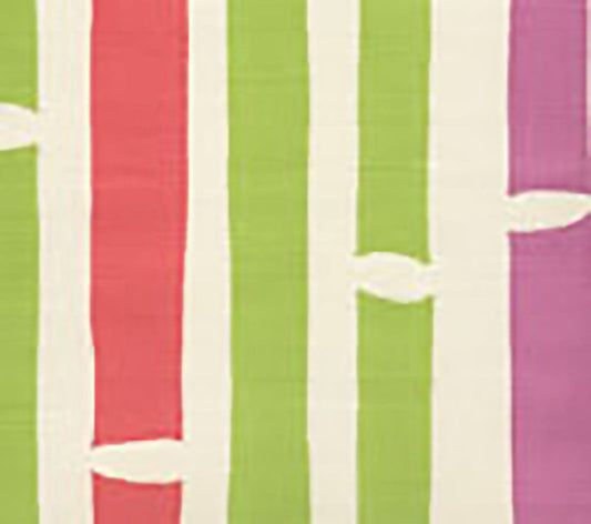 Cannes Multi Pink Green Yellow fabric by Alan Campbell