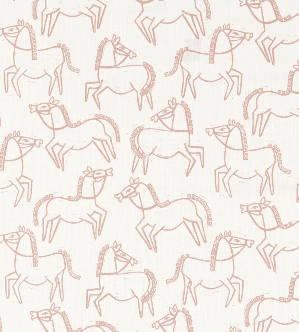 Canter Print Fabric by Scion Dawn Pink
