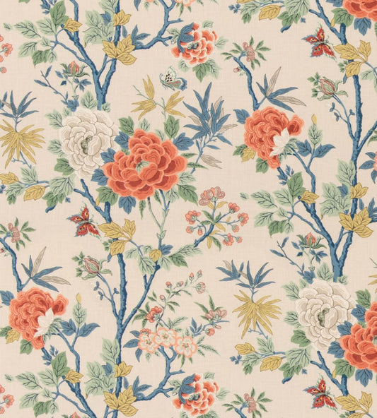 Canton Fabric by GP & J Baker Red/Blue
