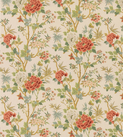 Canton Fabric by GP & J Baker Red/Green