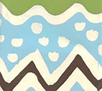 Cap Ferrat Turquoise Brown Jungle Green wallpaper by Alan Campbell