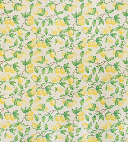 Capri Lemon Fabric by Barneby Gates Cream