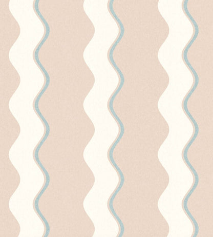 Cari Wave Wallpaper by Woodchip & Magnolia Sand
