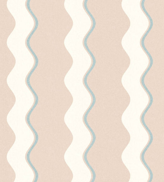 Cari Wave Wallpaper by Woodchip & Magnolia Sand