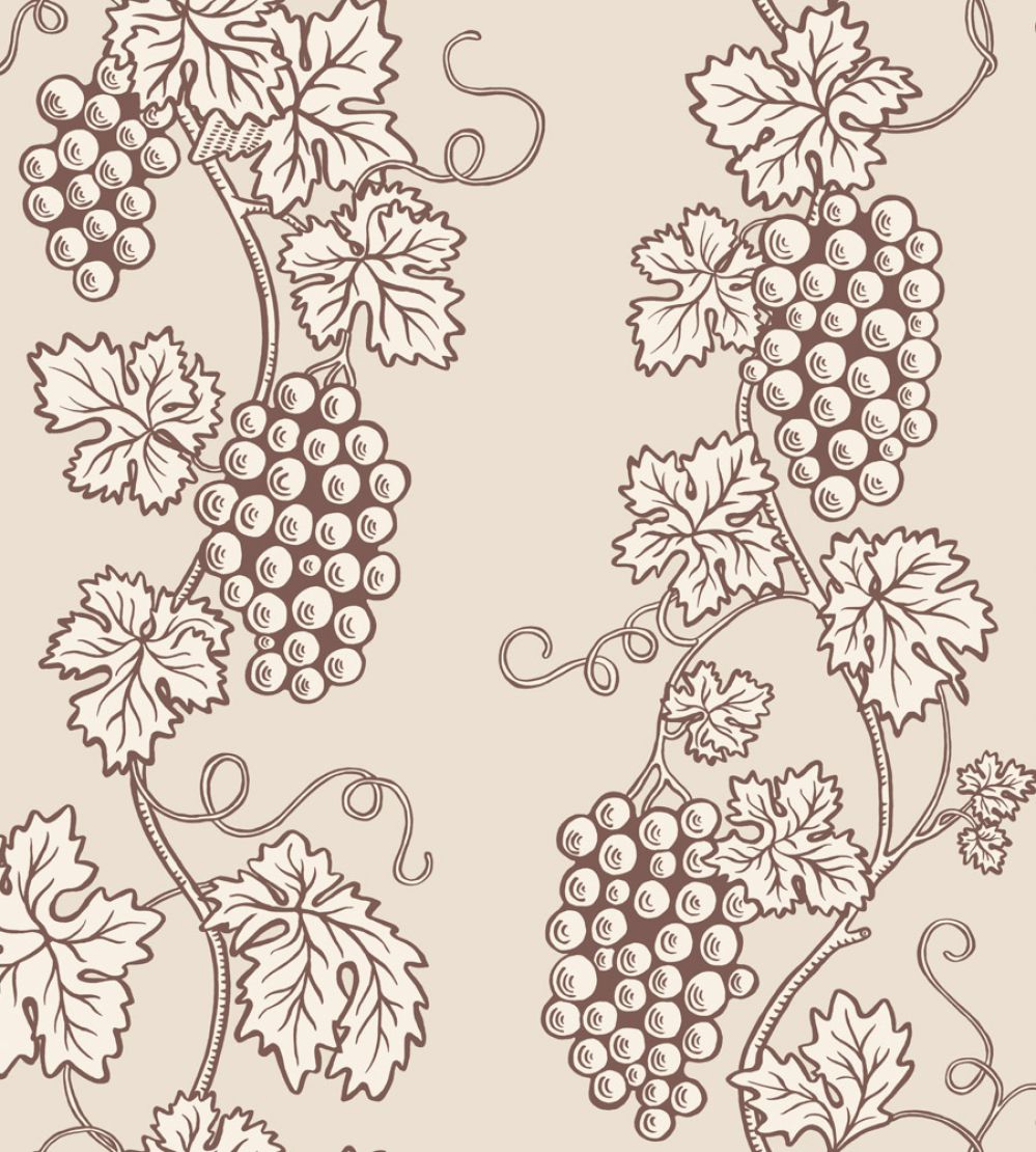 Carla Wallpaper by Sandberg Burgundy