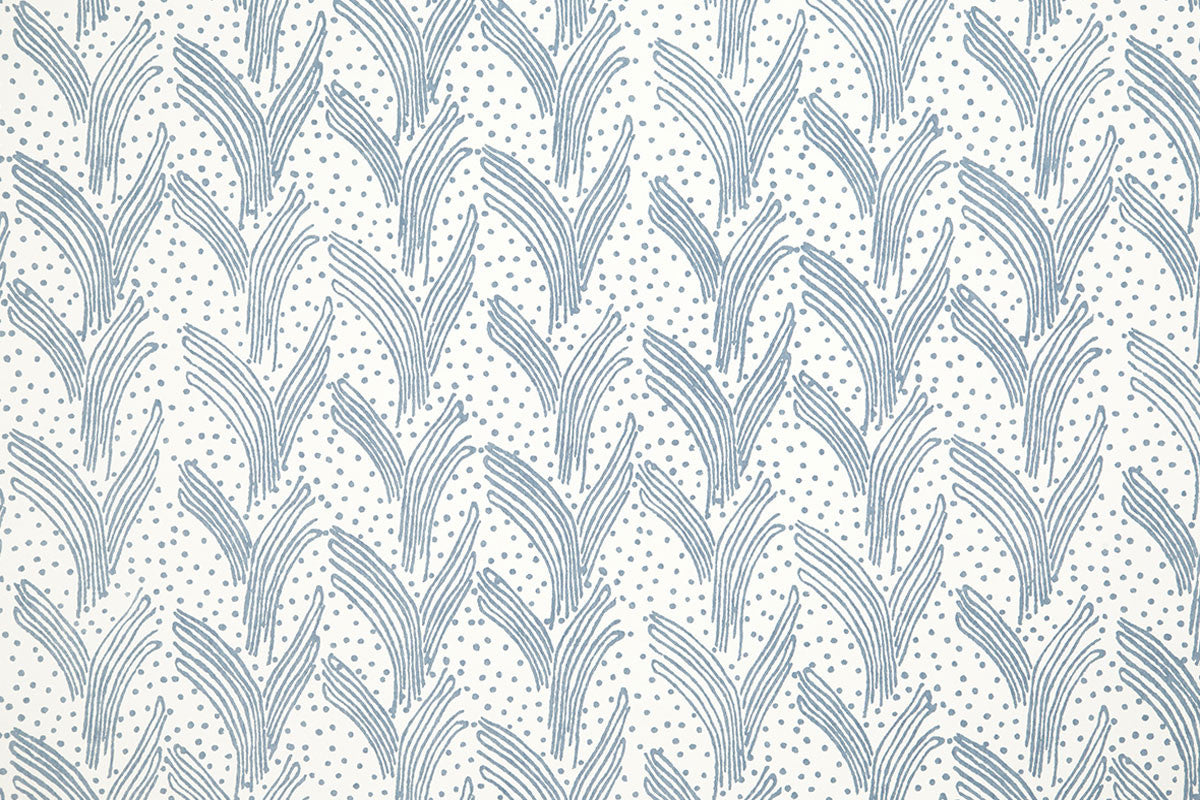 Carnac Wallpaper by Christopher Farr Cloth in Cobalt colorway