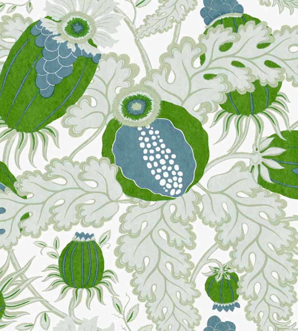 Carnival Vinyl Wallpaper by Christopher Farr Cloth Fern