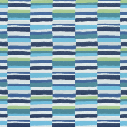 Carnivale Fabric by Thibaut in Blue & Green (W74686)