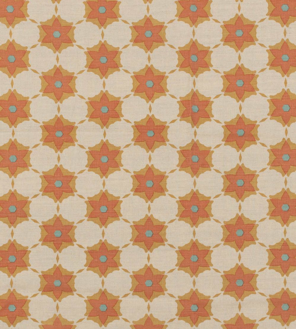 Carolina Fabric by Vanderhurd Day Lily/Natural
