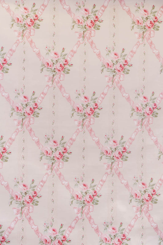 Caroline Fabric by Jean Monro in Pink/Pink (Cotton Chintz)