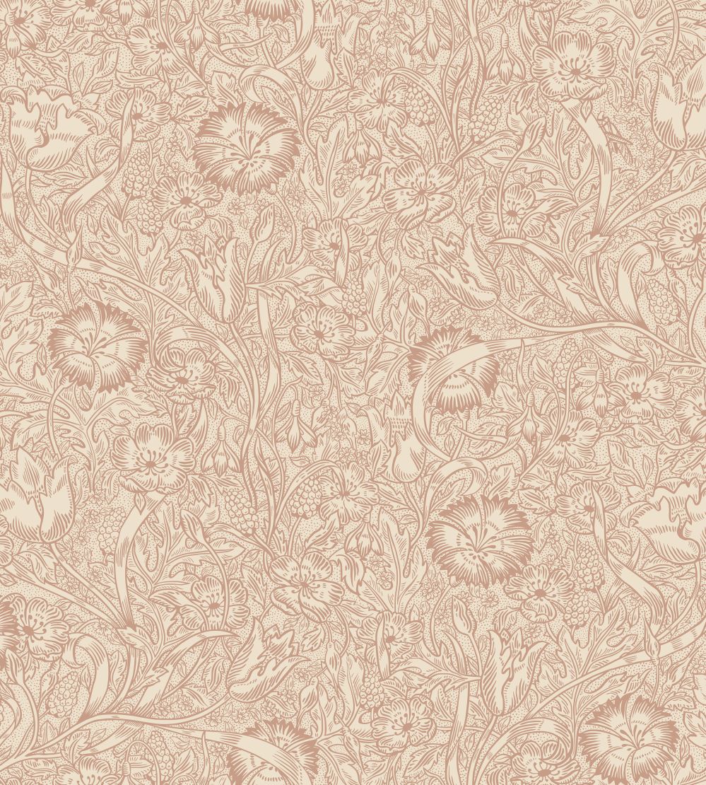 Caroline Wallpaper by Sandberg Terracotta