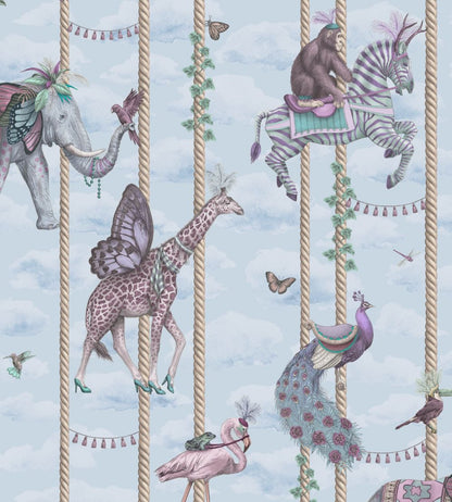 Carousel Wallpaper by Brand McKenzie Blue